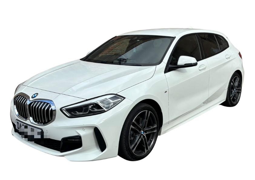 white BMW 118I M SPORT