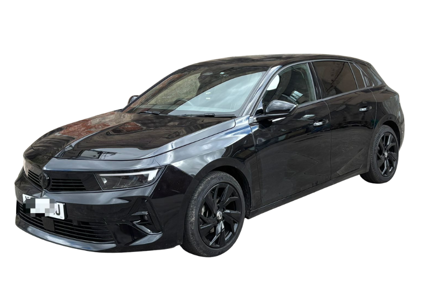 black VAUXHALL ASTRA GS TURBO AUTO